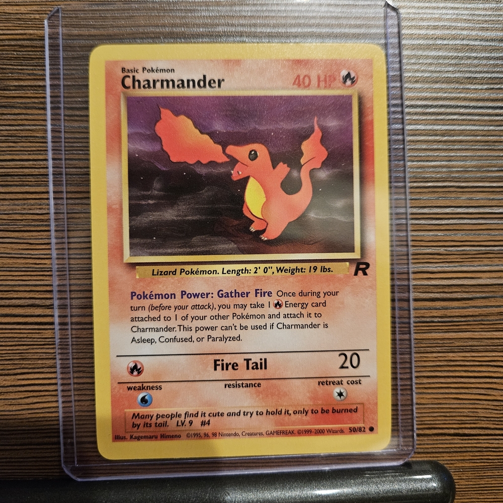 Pokemon Charmander 50/82 Team Rocket Trading Card